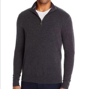 Men's Bloomingdale's Cashmere Half-Zip Sweater